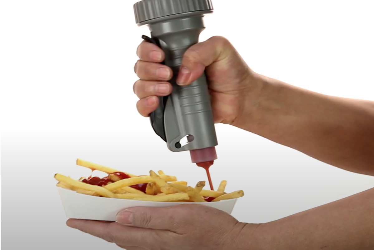 hanging Portion Controlled Dispensing System Sauce Portion control